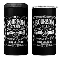 Bourbon Street French Quarter New Orleans Vintage Scrollwork 4 in 1 Can Cooler Tumbler