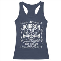 Bourbon Street French Quarter New Orleans Vintage Scrollwork Racerback Tank Top