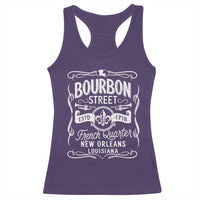 Bourbon Street French Quarter New Orleans Vintage Scrollwork Racerback Tank Top