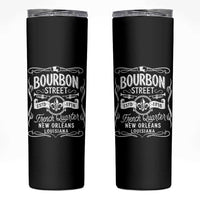 Bourbon Street French Quarter New Orleans Vintage Scrollwork Skinny Tumbler
