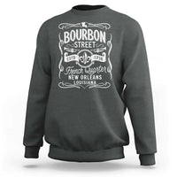 Bourbon Street French Quarter New Orleans Vintage Scrollwork Sweatshirt