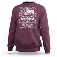 Bourbon Street French Quarter New Orleans Vintage Scrollwork Sweatshirt