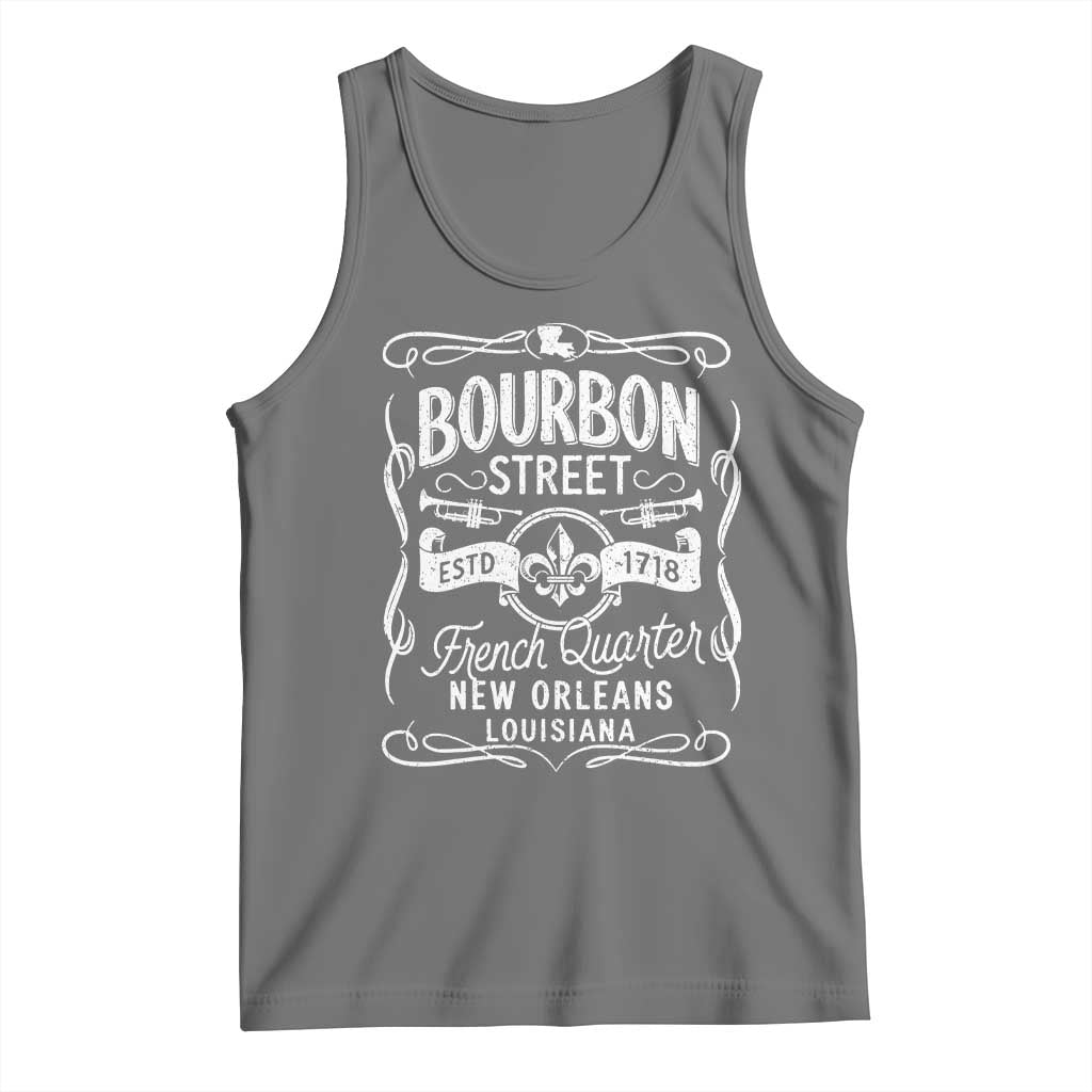 Bourbon Street French Quarter New Orleans Vintage Scrollwork Tank Top