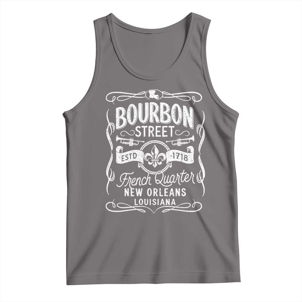 Bourbon Street French Quarter New Orleans Vintage Scrollwork Tank Top