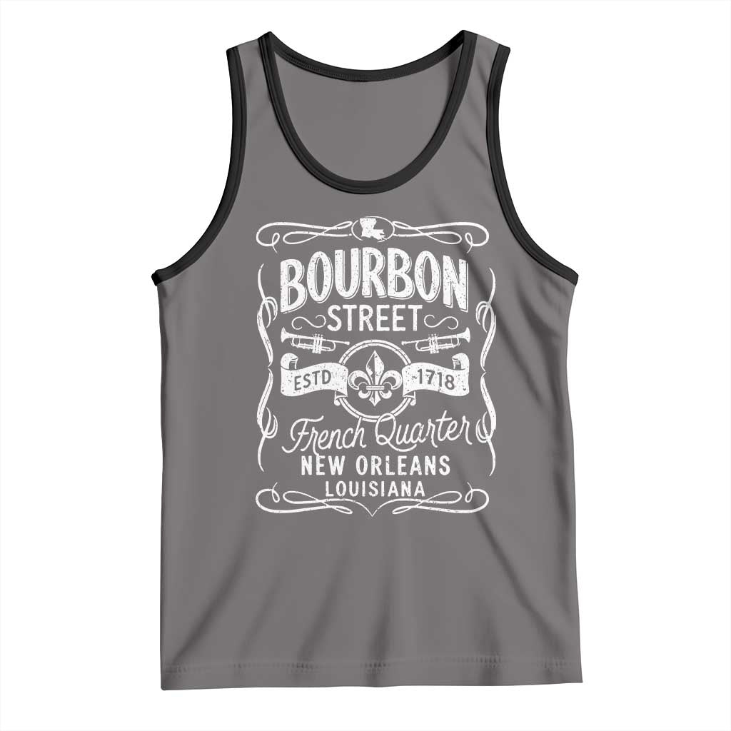 Bourbon Street French Quarter New Orleans Vintage Scrollwork Tank Top