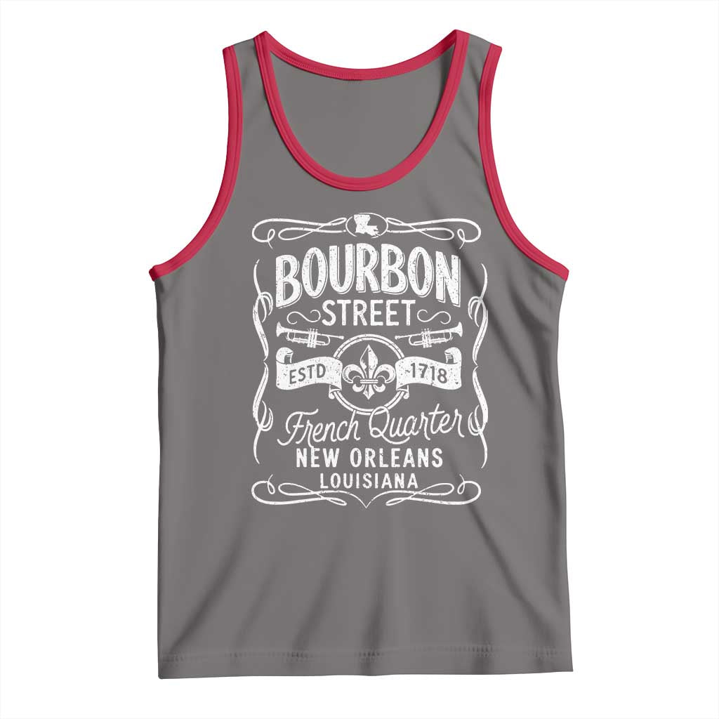 Bourbon Street French Quarter New Orleans Vintage Scrollwork Tank Top