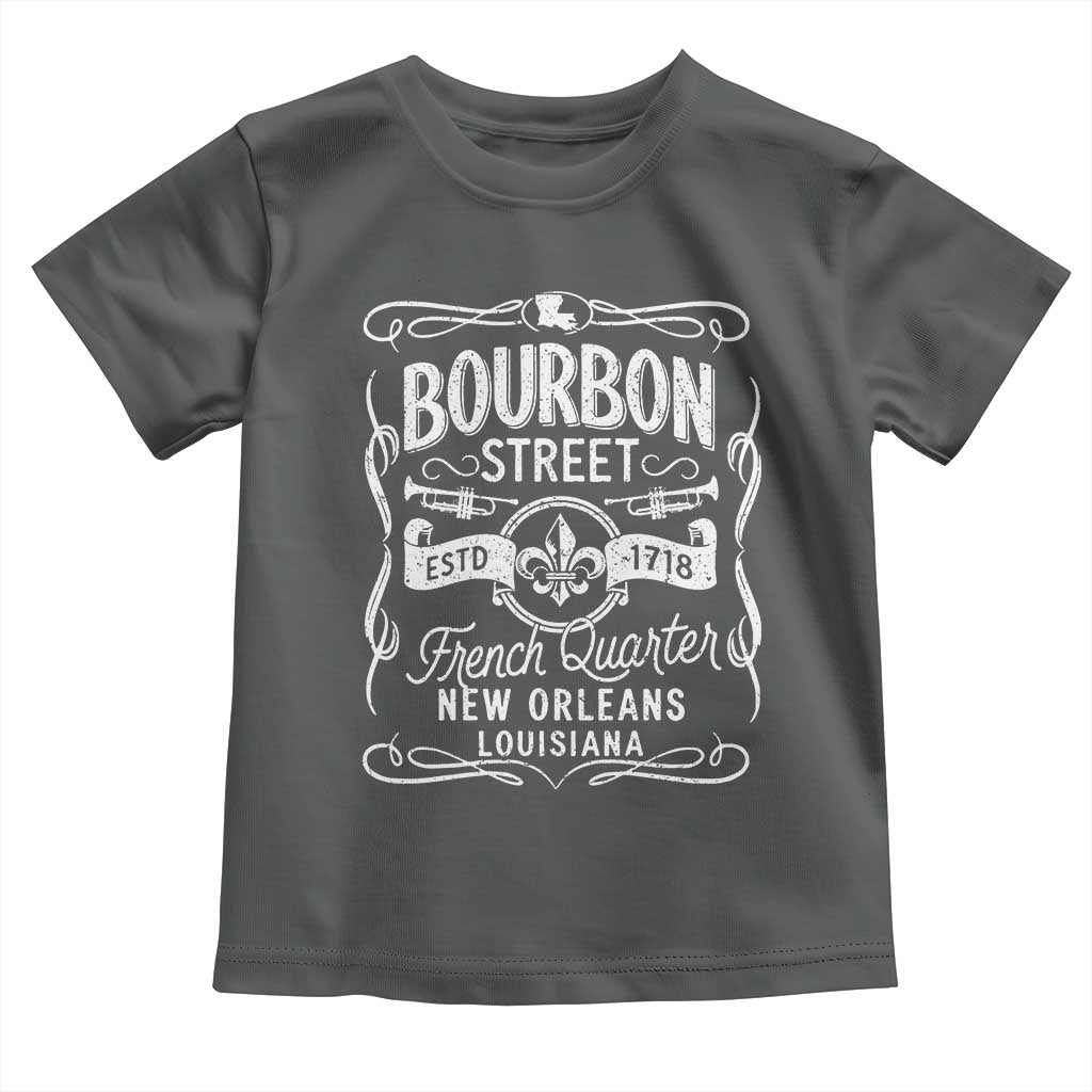 Bourbon Street French Quarter New Orleans Vintage Scrollwork Toddler T Shirt