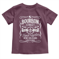 Bourbon Street French Quarter New Orleans Vintage Scrollwork Toddler T Shirt