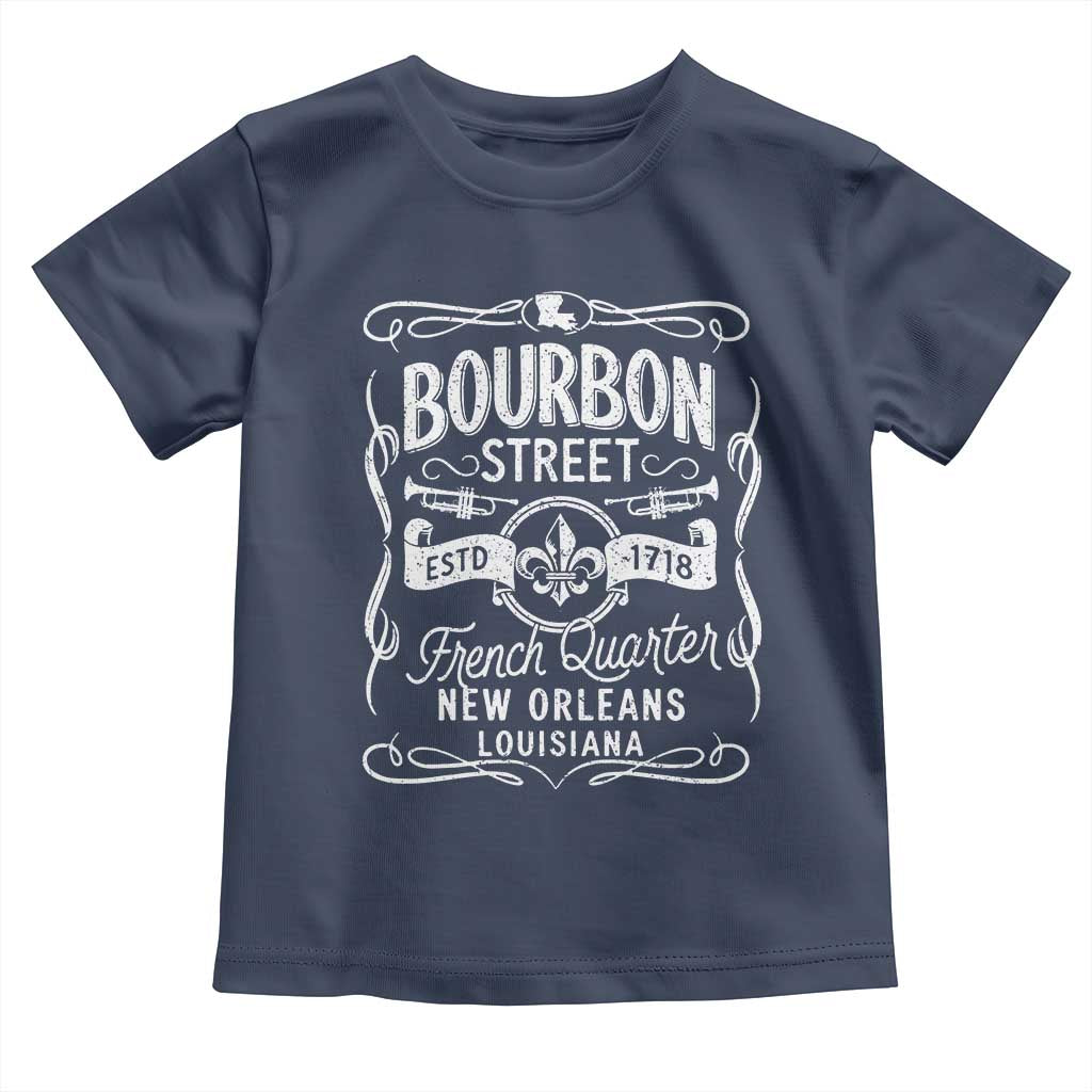 Bourbon Street French Quarter New Orleans Vintage Scrollwork Toddler T Shirt