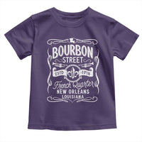 Bourbon Street French Quarter New Orleans Vintage Scrollwork Toddler T Shirt