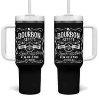 Bourbon Street French Quarter New Orleans Vintage Scrollwork Tumbler With Handle