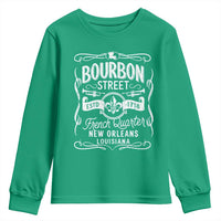 Bourbon Street French Quarter New Orleans Vintage Scrollwork Youth Sweatshirt
