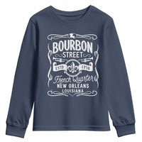 Bourbon Street French Quarter New Orleans Vintage Scrollwork Youth Sweatshirt