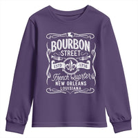 Bourbon Street French Quarter New Orleans Vintage Scrollwork Youth Sweatshirt