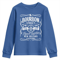 Bourbon Street French Quarter New Orleans Vintage Scrollwork Youth Sweatshirt