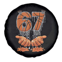 Basketball 67 Six Seven Funny Gen Alpha Meme Drip Spare Tire Cover