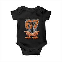 Basketball 67 Six Seven Funny Gen Alpha Meme Drip Baby Onesie