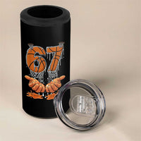 Basketball 67 Six Seven Funny Gen Alpha Meme Drip 4 in 1 Can Cooler Tumbler