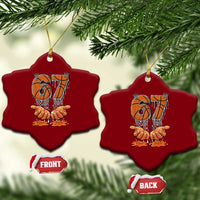 Basketball 67 Six Seven Funny Gen Alpha Meme Drip Ceramic Ornament