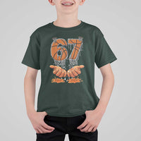 Basketball 67 Six Seven Funny Gen Alpha Meme Drip T Shirt For Kid