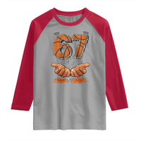 Basketball 67 Six Seven Funny Gen Alpha Meme Drip Raglan Shirt