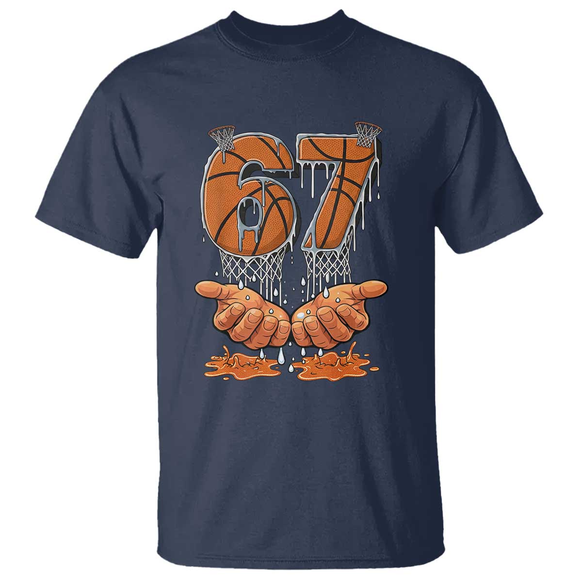 Basketball 67 Six Seven Funny Gen Alpha Meme Drip T Shirt
