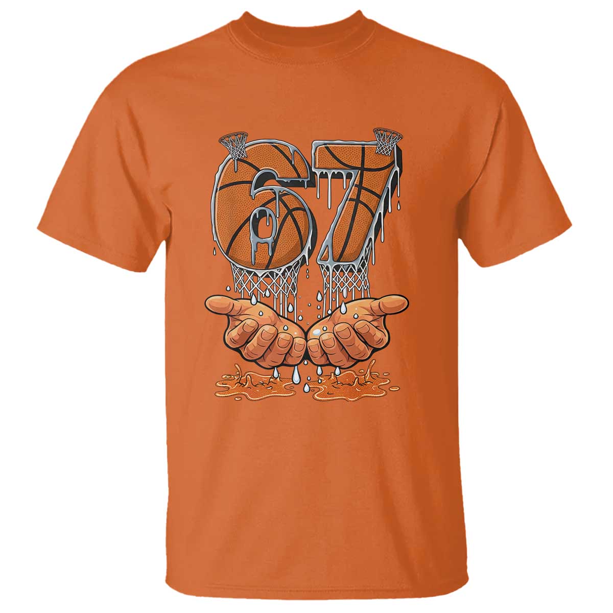 Basketball 67 Six Seven Funny Gen Alpha Meme Drip T Shirt