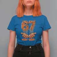 Basketball 67 Six Seven Funny Gen Alpha Meme Drip T Shirt For Women