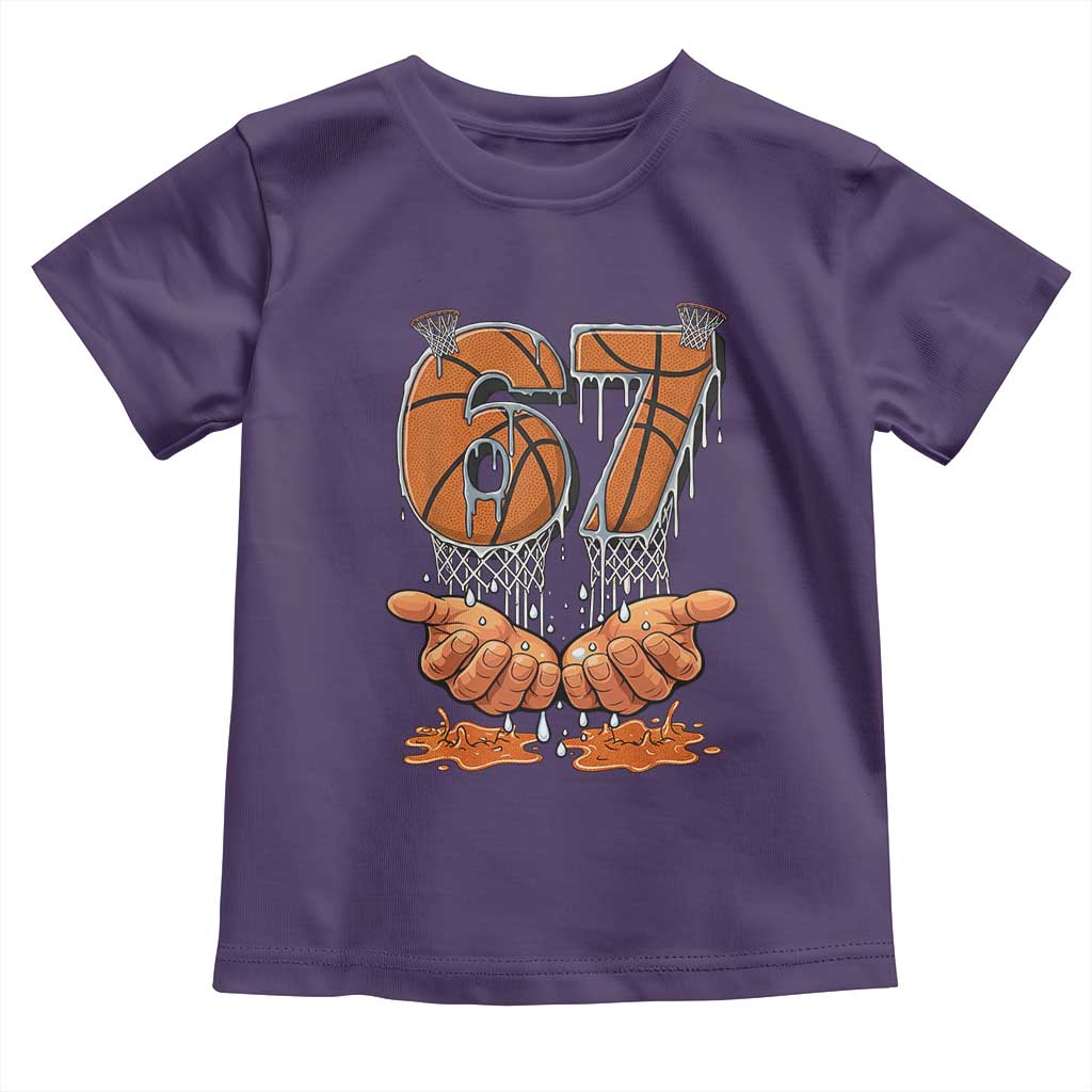 Basketball 67 Six Seven Funny Gen Alpha Meme Drip Toddler T Shirt