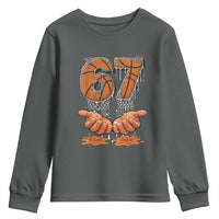 Basketball 67 Six Seven Funny Gen Alpha Meme Drip Youth Sweatshirt