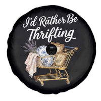I Would Rather Be Thrifting Spare Tire Cover Funny Shopping Quote Vintage Hunter