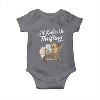 I Would Rather Be Thrifting Baby Onesie Funny Shopping Quote Vintage Hunter