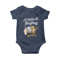 I Would Rather Be Thrifting Baby Onesie Funny Shopping Quote Vintage Hunter
