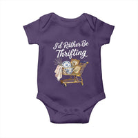 I Would Rather Be Thrifting Baby Onesie Funny Shopping Quote Vintage Hunter