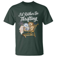 I Would Rather Be Thrifting T Shirt Funny Shopping Quote Vintage Hunter