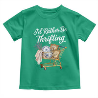 I Would Rather Be Thrifting Toddler T Shirt Funny Shopping Quote Vintage Hunter