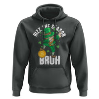 Funny St Patrick's Day Rizz The Season Bruh Hoodie Leprechaun Shamrock