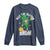 Funny St Patrick's Day Rizz The Season Bruh Long Sleeve Shirt Leprechaun Shamrock