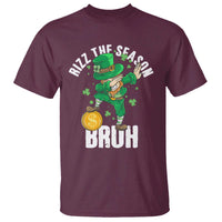 Funny St Patrick's Day Rizz The Season Bruh T Shirt Leprechaun Shamrock