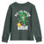 Funny St Patrick's Day Rizz The Season Bruh Youth Sweatshirt Leprechaun Shamrock