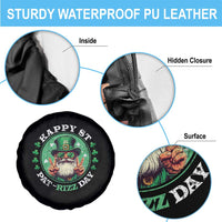 Happy St Pat Rizz Day Spare Tire Cover Leprechaun St Patrick's Day Shamrock