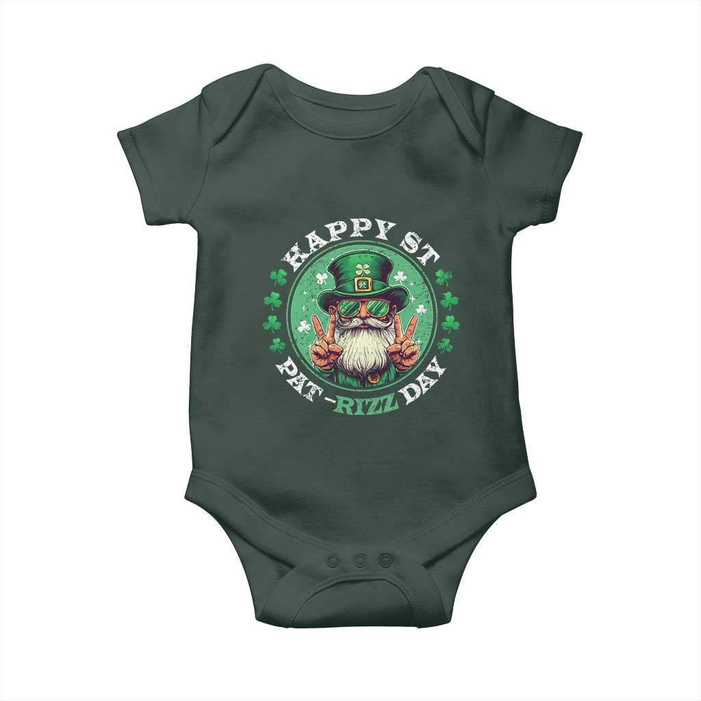 Happy St Pat Rizz Day Baby Onesie Leprechaun St Patrick's Day Shamrock