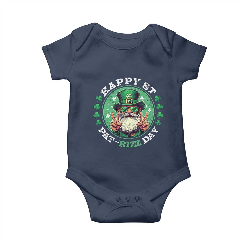 Happy St Pat Rizz Day Baby Onesie Leprechaun St Patrick's Day Shamrock