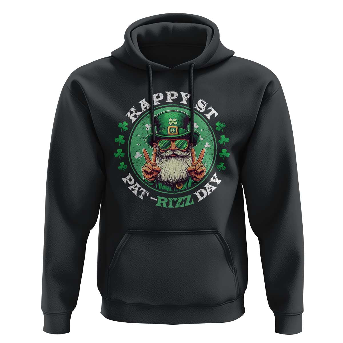 Happy St Pat Rizz Day Hoodie Leprechaun St Patrick's Day Shamrock
