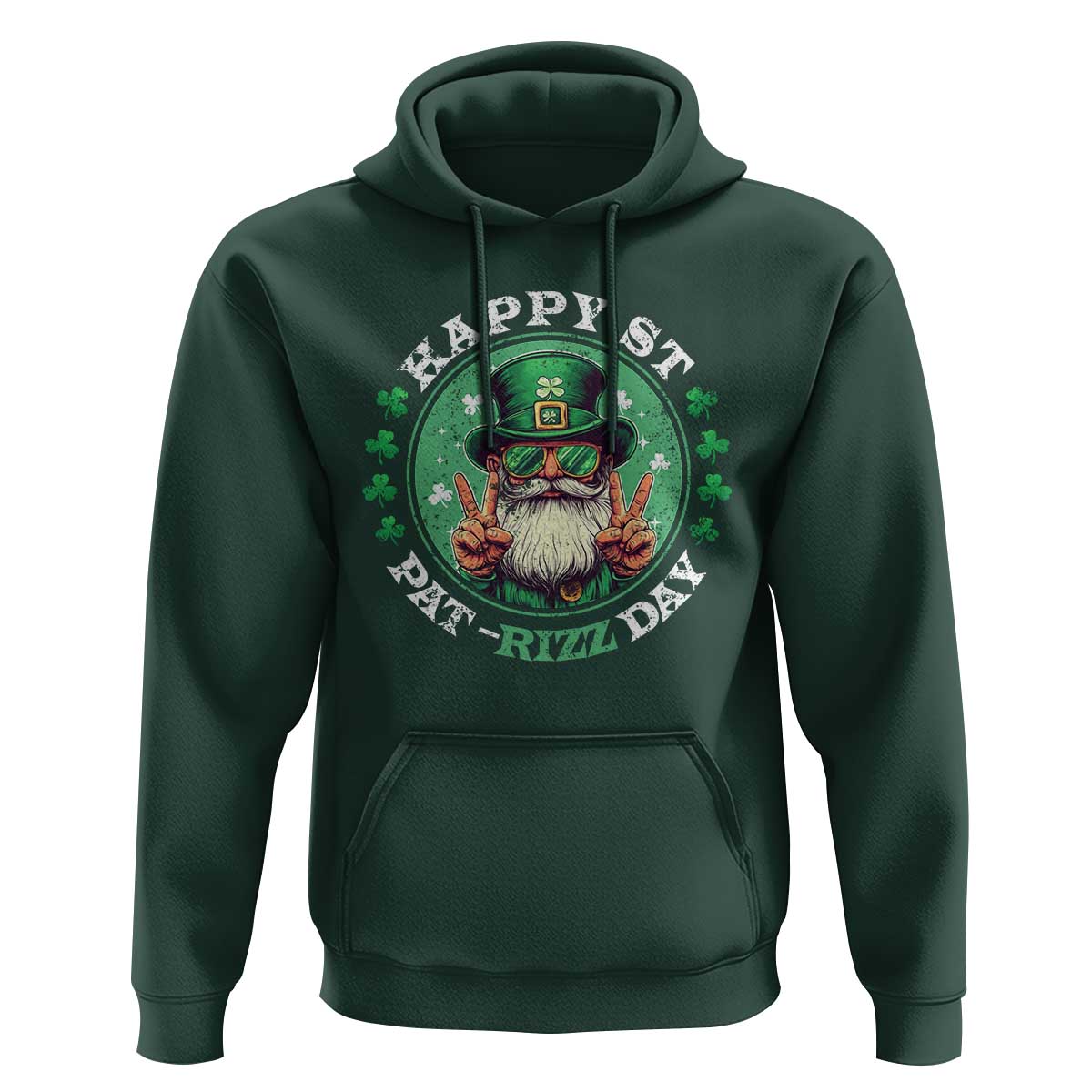 Happy St Pat Rizz Day Hoodie Leprechaun St Patrick's Day Shamrock