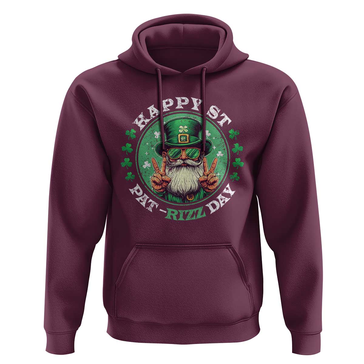 Happy St Pat Rizz Day Hoodie Leprechaun St Patrick's Day Shamrock