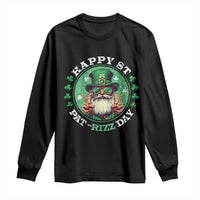 Happy St Pat Rizz Day Long Sleeve Shirt Leprechaun St Patrick's Day Shamrock