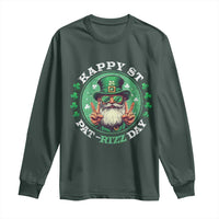 Happy St Pat Rizz Day Long Sleeve Shirt Leprechaun St Patrick's Day Shamrock
