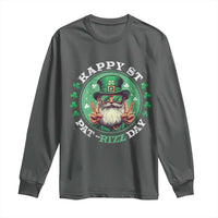 Happy St Pat Rizz Day Long Sleeve Shirt Leprechaun St Patrick's Day Shamrock