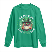 Happy St Pat Rizz Day Long Sleeve Shirt Leprechaun St Patrick's Day Shamrock
